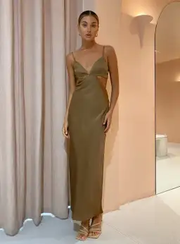 Significant Other Jacy Dress Dark Gold Size 10 