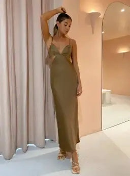 Significant Other Jacy Dress Dark Gold Size 10 