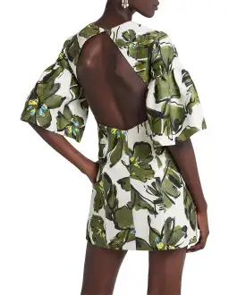 AJE Oasis Cut Out Mini Dress Olive Leaf Size 16 for rent on The Volte - image 2