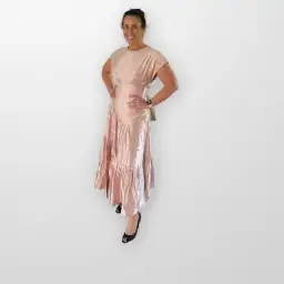 AJE Serendipity Reflect Midi Dress Blush Size 12 for rent on The Volte - image 1