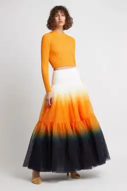 AJE Awaken Skirt Marigold Ink Ombre Size 4 for rent on The Volte - image 1