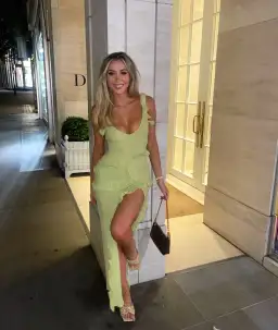 House of CB Pixie Ruffle Maxi Dress Green Size 8 for rent on The Volte - image 1