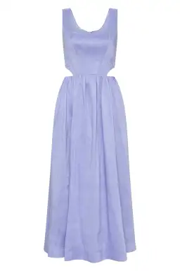 Aje Virginie Cut Out Midi Dress Purple Size 12 / L for rent on The Volte - image 6