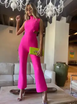 Elliatt Lambley Jumpsuit Pink Size 10 / M for rent on The Volte - image 3