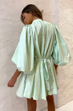 Camilla and Marc Kyra Mini Dress Sour Apple Size 14  for rent on The Volte - image 3