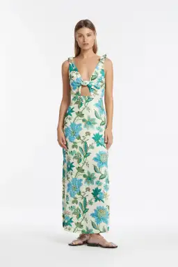 Sir the Label Alexandre Tie Midi Dress Marguerite Floral Print Size 3 / Au 12 for rent on The Volte - image 1