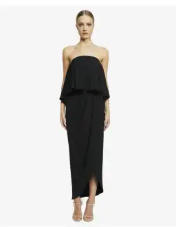 Shona Joy Strapless Frill Maxi Dress Size 8  for rent on The Volte - image 1