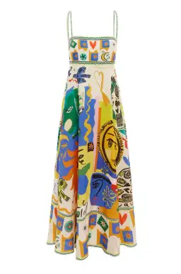 Alemais Soleil Maxi Sundress Multi Size 14 for rent on The Volte - image 4