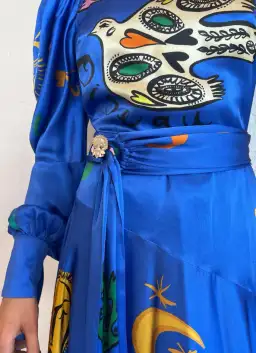 Alemais Soleil One Shoulder Midi Dress Multi Size 8 for rent on The Volte - image 3