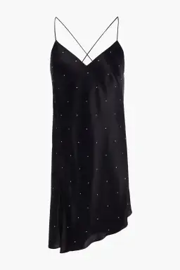 Michelle Mason Open Back Crystal Embellished Mini Dress Black Size 2 US / AU 6-8 for rent on The Volte - image 3