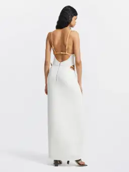 Dion Lee Bridle Gathered Dress White Size 6 / XS for rent on The Volte - image 3