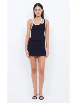 Bec & Bridge Deon Split Mini Skirt Black Size AU 6 for rent on The Volte - image 1