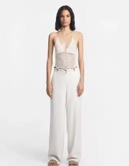 Dion Lee Macrame Pant in Ivory Size XS / AU 6 for rent on The Volte - image 1