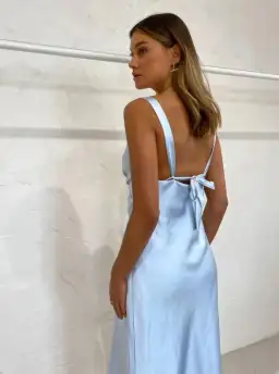 Third Form Gather Bra Bias Slip Dress Blue Size 6 for rent on The Volte - image 5