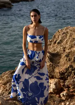 Sir the Label Vivi Crop and Skirt Set Merce Abstract Print Size 6 for rent on The Volte - image 2