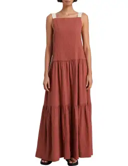 Bec & Bridge Aleah Maxi Dress Clay Size 10 for rent on The Volte - image 1