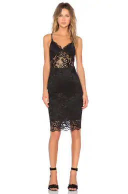 Bec and Bridge Cache Dress in Lace Black Size 10 for rent on The Volte - image 1