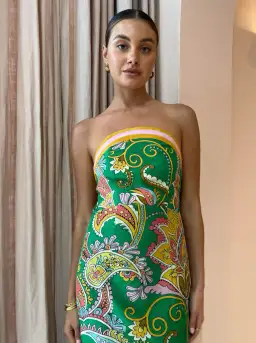 Alemais Marion Bodice Dress in Emerald Size 6 for rent on The Volte - image 2