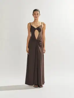One Mile Sammy Dress Brown Size 8 for rent on The Volte - image 1