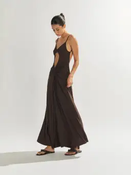 One Mile Sammy Dress Brown Size 8 for rent on The Volte - image 4