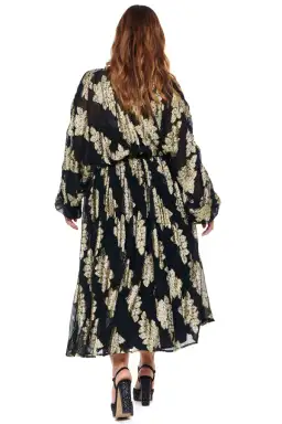 Never Fully Dressed Jaquard Missi Dress Black/Print Size 18 for rent on The Volte - image 2