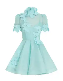 Zimmermann High Tide Lift Off Flower Mini Dress Mint Size 1 /Au 10 for rent on The Volte - image 3