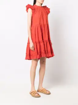 Ulla Johnson Joan Ruffle Dress Size US 8/AU 12