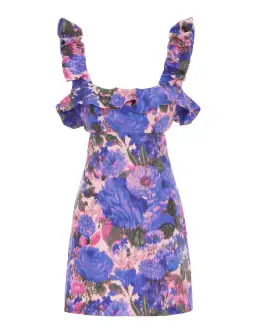 Zimmermann High Tide Frilled Mini Dress Floral Size 1 / Au 10 for rent on The Volte - image 4