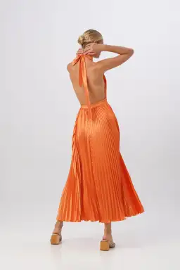 Lidee Renaissance Split Gown Tangelo Size 6  for rent on The Volte - image 2