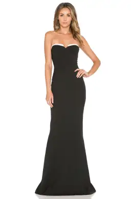 Elle Zeitoune O'Keefe Gown Black/White Size 10 for rent on The Volte - image 1