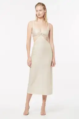 Manning Cartell Total Eclipse Cut Out Dress Soft Gold Size 12 for rent on The Volte - image 1