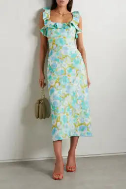 Zimmermann High Tide Frilled Midi Dress Floral Size 1/Au 10 for rent on The Volte - image 3