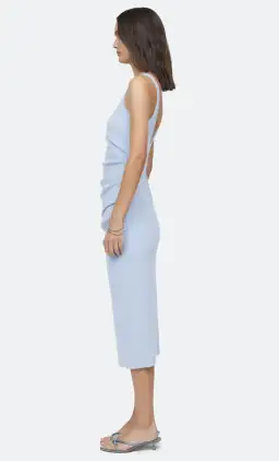 Bec & Bridge Karina Tuck Midi Dress Powder Blue Size 8 for rent on The Volte - image 3