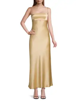 Bec & Bridge Carrie Maxi Dress in Yellow Champagne Size 8 for rent on The Volte - image 1