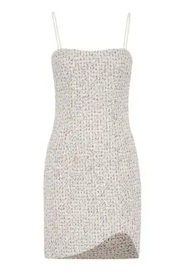 By Johnny Zoe Tweed Mini Shift Dress Metallic Size 8 for rent on The Volte - image 4