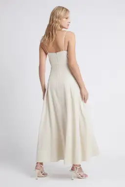 Aje Idyllic Strappy Sequin Midi Dress Ivory Size 14 for rent on The Volte - image 3