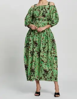 Camilla and Marc Oceo Midi Dress Green Size 8 for rent on The Volte - image 1