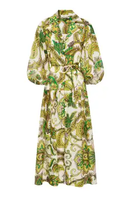 Alemais Octavia V Neck Shirt Dress Print Size 12 for rent on The Volte - image 4