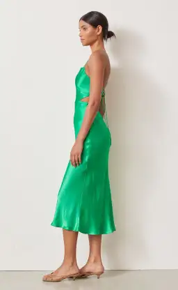 Bec & Bridge Loren Midi Dress Green Size 6 for rent on The Volte - image 2