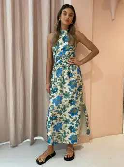 Sir the Label Celia Cross Back Gown in Marguerite Print Size 8 for rent on The Volte - image 1