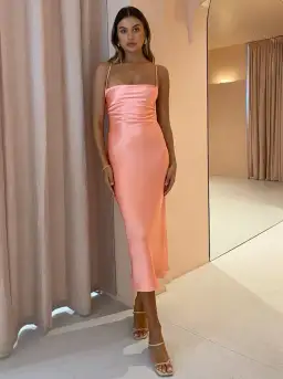 Bec & Bridge Veronique Dress Peach Size 8 for rent on The Volte - image 1