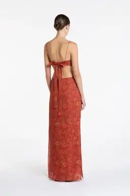 Sir the Label Allegra Frill Maxi Dress Print Size 1/AU 8 for rent on The Volte - image 3