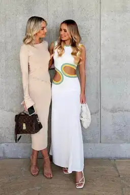 Christopher Esber Cutout Torso Dress  Multi Paisley Size 12 for rent on The Volte - image 4