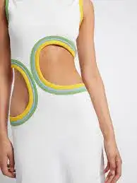 Christopher Esber Cutout Torso Dress  Multi Paisley Size 12 for rent on The Volte - image 3