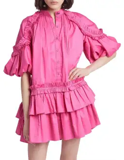 Aje Heritage Mini Dress Pink Size 8 / S for rent on The Volte - image 1
