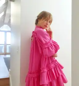 Aje Heritage Mini Dress Pink Size 8 / S for rent on The Volte - image 2