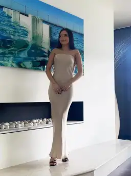 Bec & Bridge Moon Dance Strapless Dress Sand Size 6 for rent on The Volte - image 4