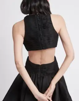 AJE Black Introspect Cut Out Midi Dress Size 6 for rent on The Volte - image 2