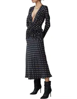 Bec & Bridge Paradis Long Sleeve Midi Dress Blue/Print Size 6 / XS for rent on The Volte - image 2