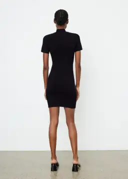 Alexander Wang Logo T-Shirt Dress Black Size 6 for rent on The Volte - image 3